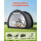 Outdoor Bike Storage Tent Fan-shaped Waterproof Bike Tent Shed For 4 To 5 Bikes