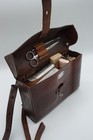 Vintage Swiss Army Military Officer Leather Bag Medic Paramedic 1943 Ww2 Wwii