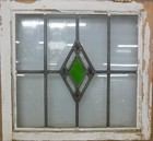 Geometrical Old English Leaded Stained Glass Window 21 5  X 20 25 
