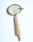 Antique Mother Of Pearl Magnifying Glass Vintage Handheld Magnifier Gift 10 