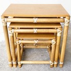Mcguire Boho Chic Bamboo Nesting Tables - Set Of 3