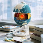 Openable Globe For Kids  8 Inch Interactive World Globe  Talking Model With Know