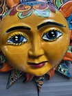 Mexico Talavera Sun Face Pottery Wall Art Folk Art 20 In Extra Large  Beautiful