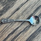 Vintage Spoon Brooch Rose Point Wallace Sterling Silver Pin Jewelry No Monogram