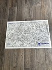 Vtg Astroworld 1987 1993 Amusement Park Souvenir Map-double Sided 22 x33 