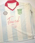 Striped Sport Ls Jersey Off White   Blue brand Found Sporting Club Soccer Size M