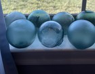 Japanese Glass Fishing Floats 3  Lot-11 Round Buoy Balls Authentic Vtg