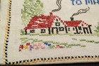 Cross Stitch Sampler Let Me Live In The House By The Side Of The Road 10    X 12   