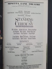 Standing Ceremony The Gay Marriage Plays Playbill Nov 2011 Autographed Castx5