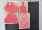 Stampabilities Happy Hoppers Bunny Fun Rubber Stamp Lot