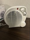 1500w Fan Forced Portable Space Heater Small Room Adjustable Thermostat White
