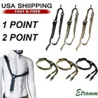 Heavy Duty Tactical Single Point Gun Rifle Sling Adjust   Quick Detach Qd Buckle