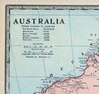 1899 Miller Map Australia Sydney Melbourne Adelaide Perth Brisbane Gold Fields