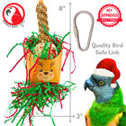 Bonka Bird Toys 3001 Christmas Crinkle Rudolph Forager Chew Parrot Cage Toy Pet