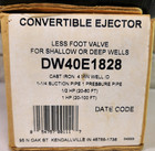 Convertible Ejector Dw40e1828 New Jet Pump Housing Cast Iron Shallow Deep Well