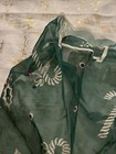 Mcm Christmas Apron Green Beaded Candy Cane Tree Kitchen Cooking Old Rare Vtg