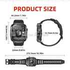 Military Smart Watch For Men  call Receive dial  Rugged Tactical Fitness Tracker