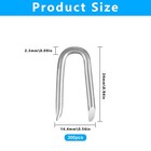 300 Pcs U-shaped Wire Staples Galvanized Barbed Wire Fencing Nails