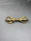 Vintage Brass Tibetan Buddhist Vajra Dorje 5    Thunderbolt 8 Spoke