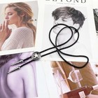 Brbam Retro Style Western Cowboy Lone Star Bolo Tie Texas 3 - Silver 