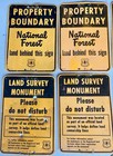 Lot  16 U  S  Forest Service Signs  Property Boundary  Land Survey  Bearing Tree