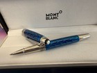 Montblanc Meisterstuck Classique Luxury Rollerball Pen Blue New With Box