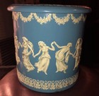 Vintage Blue white Lidded Tin Canisters Made In Holland 5   