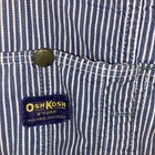 Oshkosh Vtg Overall Cutoff Shorts Adult Striped Jean Denim