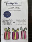 New Indigoblu Cl Rubber Stamp Triple Parcel Layering Set Gifts Free Usa Ship