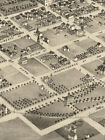 1869 Pella Iowa Vintage Old Panoramic City Map - 24x32