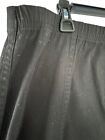 Just My Size Plus Size 2x Black Elastic Waist Maxi Skirt Lightweight Canvas