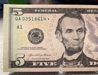 New 2021   5 Dollar  Qa-        Federal Reserve Note Dollar   Boston    a       Unc