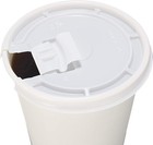 Disposable White Poly Paper Durable Hot Cupsfor Hot cold Drink  Coffee Cups  Tea