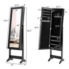 Jewelry Mirrored Cabinet Armoire Organizer Storage Box W  Stand Christmas Gift