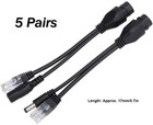 Poe Injector Poe Splitter Kit Dc12v Poe 5pcs Adapter Cable Standard Network
