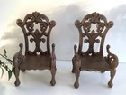 Barnes   Noble Heavy Cast Metal Bookends Chair Design     Set Of 2     Nib