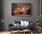 The Death Of Socrates Canvas Print By Jacques-louis David  Painting Reproduction