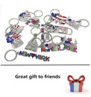 12 Pack New York City Metal Keychains Nyc  Keyring Souvenir Collection  Gift Set