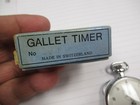 Vintage Swiss Racine Decimal Gallet Stopwatch   Box Excellent Nice Bin  Works 