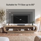 82 7  Modern Tv Stand For Tvs Up To 85  2-tier Entertainment Center With Storage