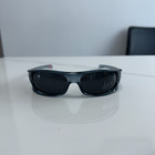 Vintage Oakley Highland Sunglasses Oo9522 Clear Blue Frame Prizm Black Lens