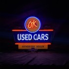 Ok Used Cars Auto Neon Signs Open Garage Man Cave Lamp With Acrylic Logo 24 x20 