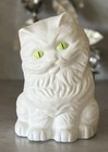 Vintage Alliance Plastics Hard Plastic Blow Mold Persian Cat Coin Bank Rare