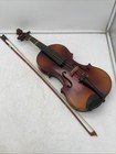 Vtg 4 4 Full Size Violin Antonius Stradivarius Copy - Playable Condition W  Case