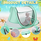 Toddler Beach Tent Outdoor Baby Shade Uv Resistant Folding Baby Pop-up Dome Tent