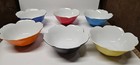 Vintage Mid Century 1970s Japanese Lotus Petal Bowls Lot Of 6 Made In Japan 6 