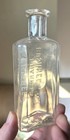 Rare Druggist Bottle Frisbee s Pharmacy Bushnell  Il 1890 s Era Dug L  k