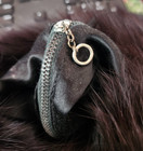 Vtg 1940 s Genuine Mink Hand Muff Purse Satin Lined W zip Compartment Excellent