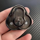 Edc Fidget Metal Hand Spinner Rainbow Focus Adhd Autism Finger Toy Triangle New