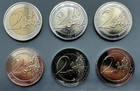 Latvia Unc 2014-2023 Lot Of 6 Different 2 Eur Coins  New From Mint Rolls 
